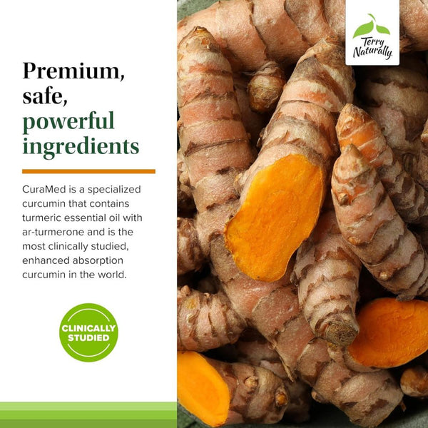 Terry Naturally CuraMed Superior Absorption Curcumin 500 mg 60 Capsules