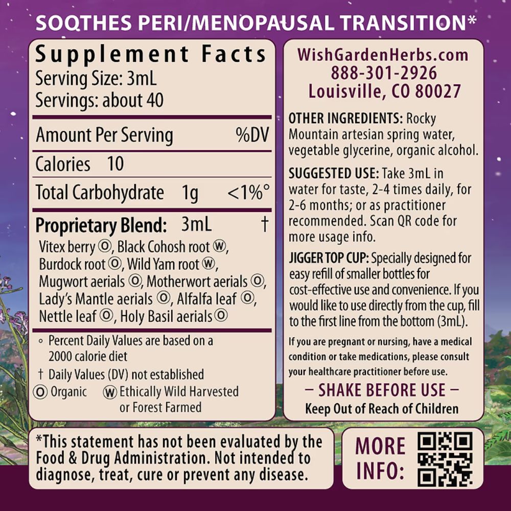 Wishgarden Cycle Changes - Peri / Menopause - 4 fl oz