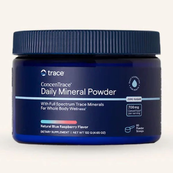 Trace Minerals ConcenTrace Daily Mineral Powder – Blue Raspberry (4.65 oz)