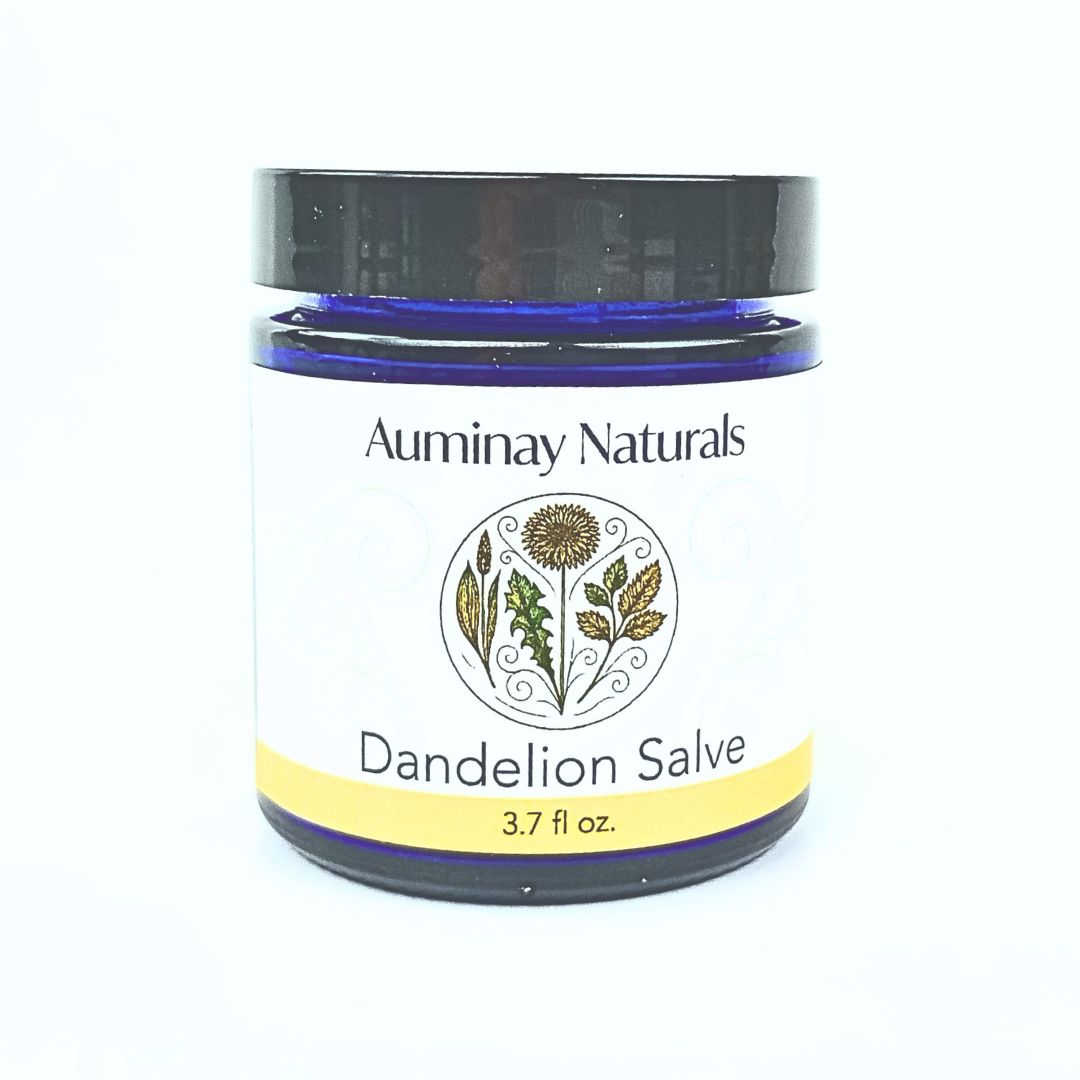 Auminay Dandelion Salve 4oz Glass Jar