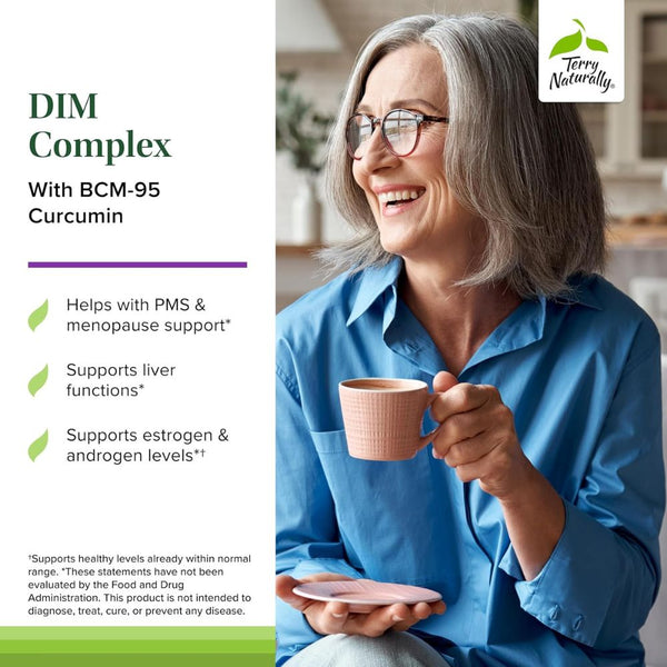 Terry Naturally DIM Complex – 30 Capsules  Advanced Hormone Balance &amp; Detox Support for Women and Men