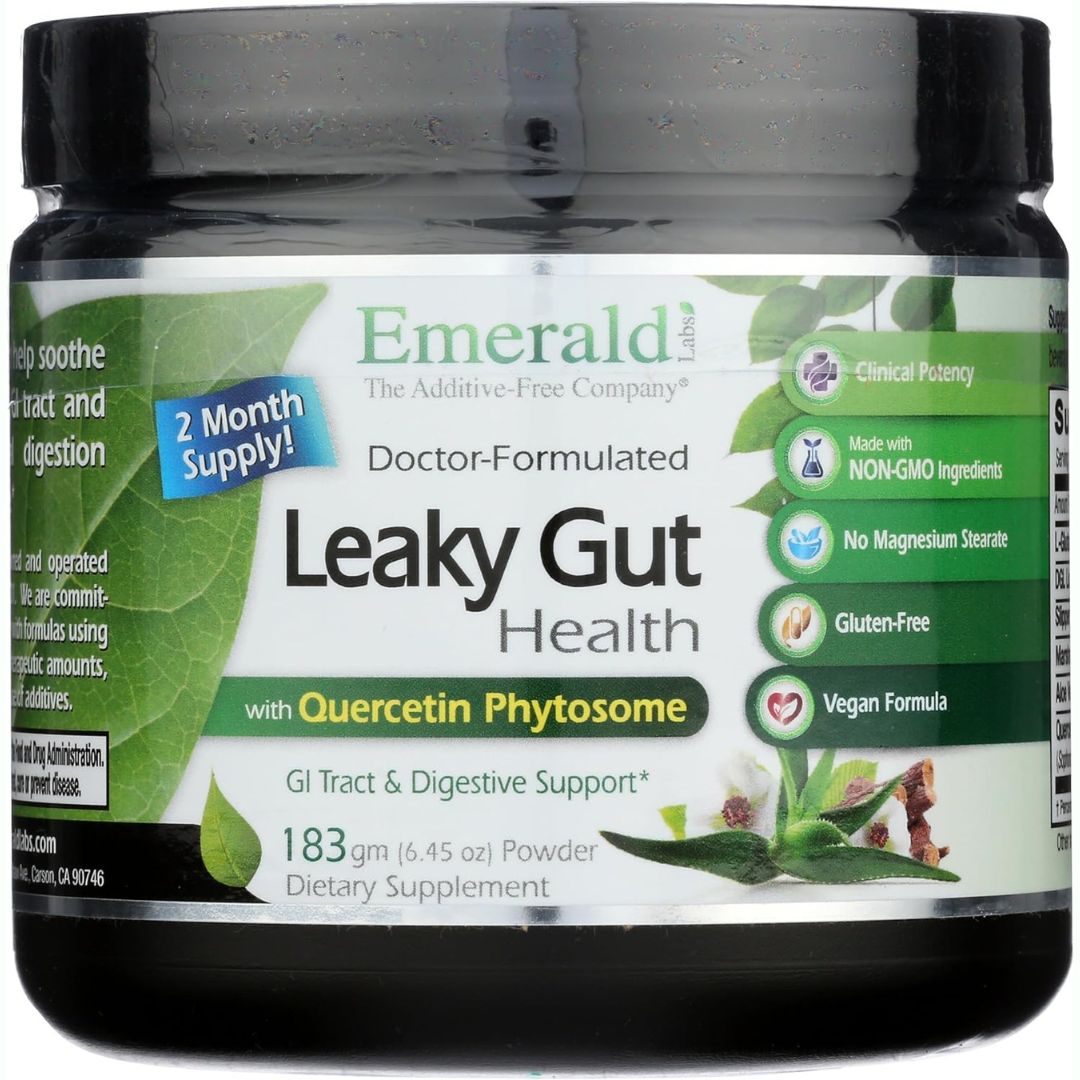 Emerald Labs Leaky Gut Health – GI Tract & Digestive Support Powder - 6.45 Ounce