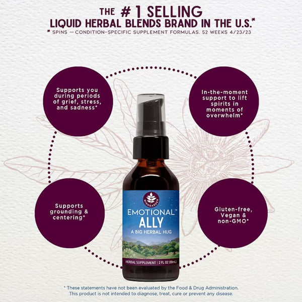 Wishgarden Emotional Ally: A Big Herbal Hug (2 fl oz)
