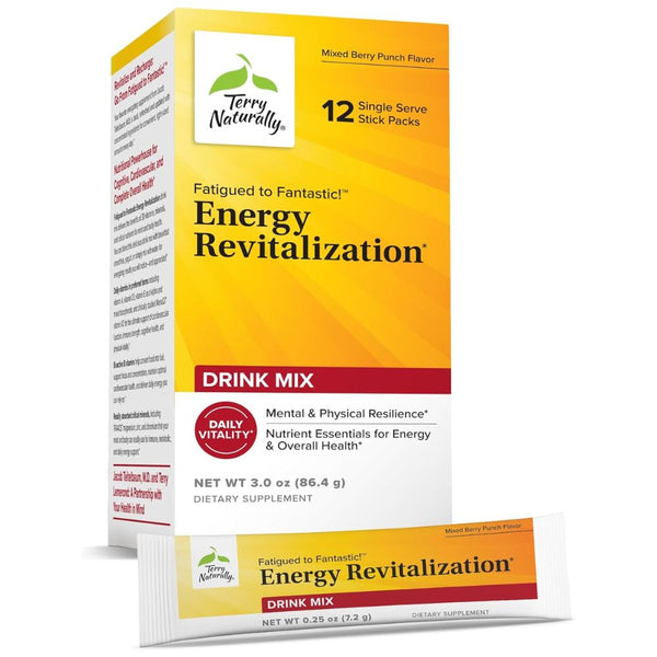 Terry Naturally – Fatigued to Fantastic Energy Revitalization Drink Mix (12 Packets)