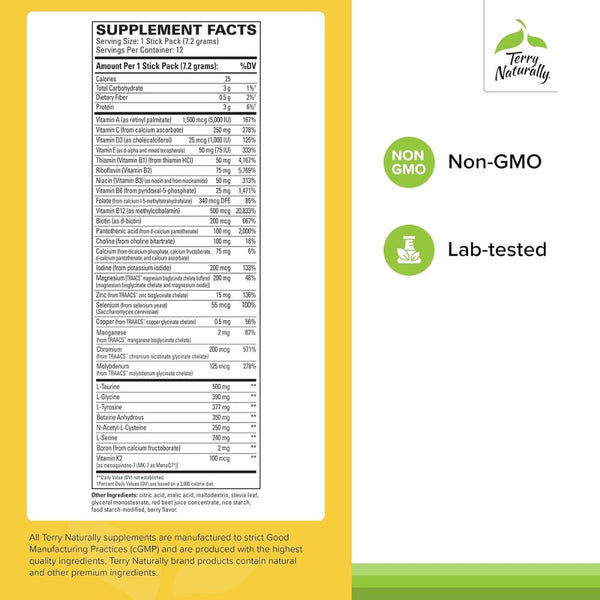 Terry Naturally – Fatigued to Fantastic Energy Revitalization Drink Mix (12 Packets)