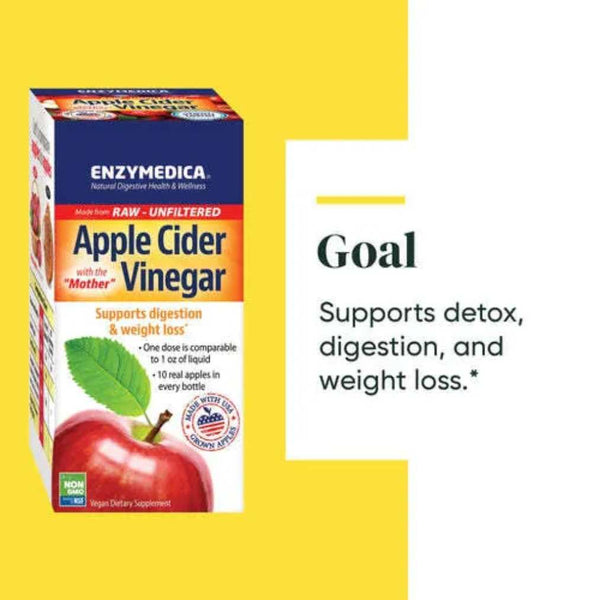 Enzymedica Apple Cider Vinegar - 60 Capsules