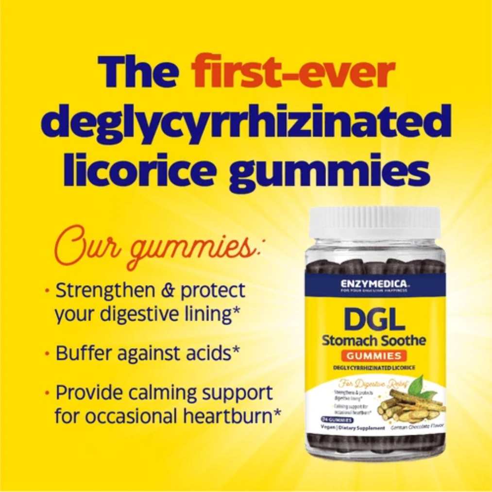 Enzymedica DGL Stomach Sooth- 74 Gummies