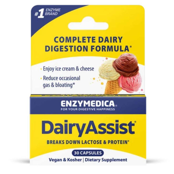 Enzymedica DairyAssist - 30 Capsules