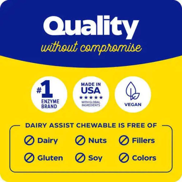 Enzymedica Dairy Assit - 60 Chewables
