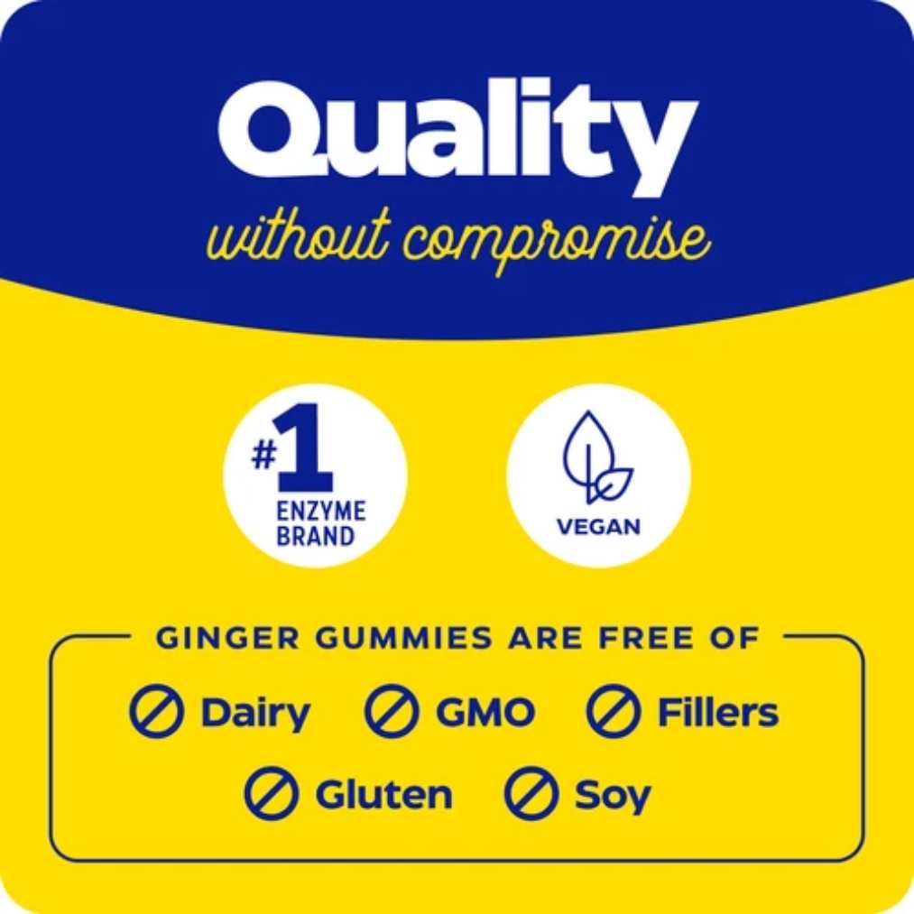 Enzymedica Ginger + Vitamin B6 - 60 Gummies