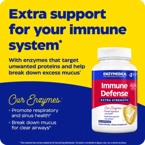 Enzymedica Immune Defense Extra Strength - 90 Capsules