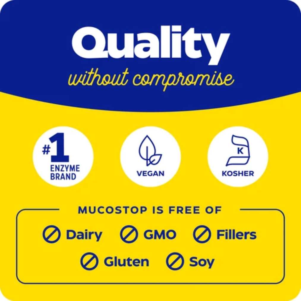 Enzymedica MucoStop - 48 Capsules