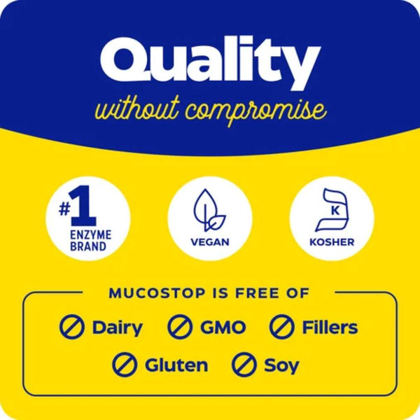 Enzymedica MucoStop - 48 Capsules