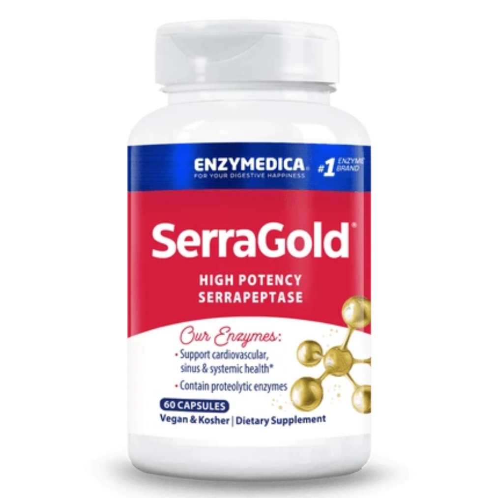 Enzymedica SerraGold Serrapeptase - 60 Capsules