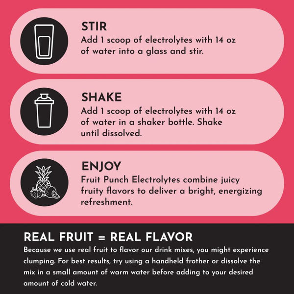 Just Ingredients Fruit Punch Electrolytes - 10.2 oz