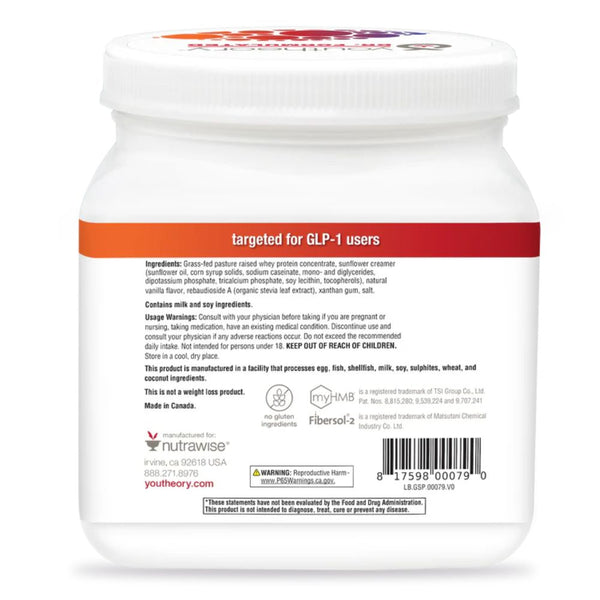 Youtheory GLP - 1 PROTEIN POWDER 16.5 Ounce