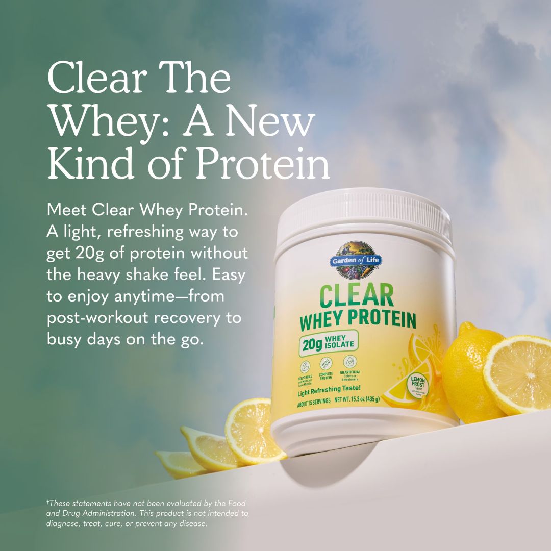 Garden of Life Clear Whey Protein – Lemon Frost, 435 gram