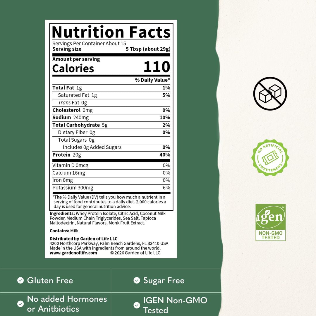 Garden of Life Clear Whey Protein – Lemon Frost, 435 gram