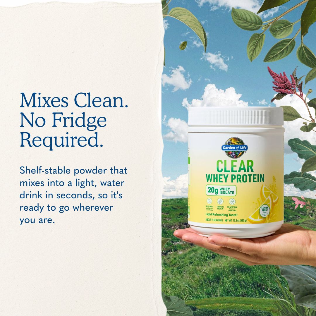 Garden of Life Clear Whey Protein – Lemon Frost, 435 gram