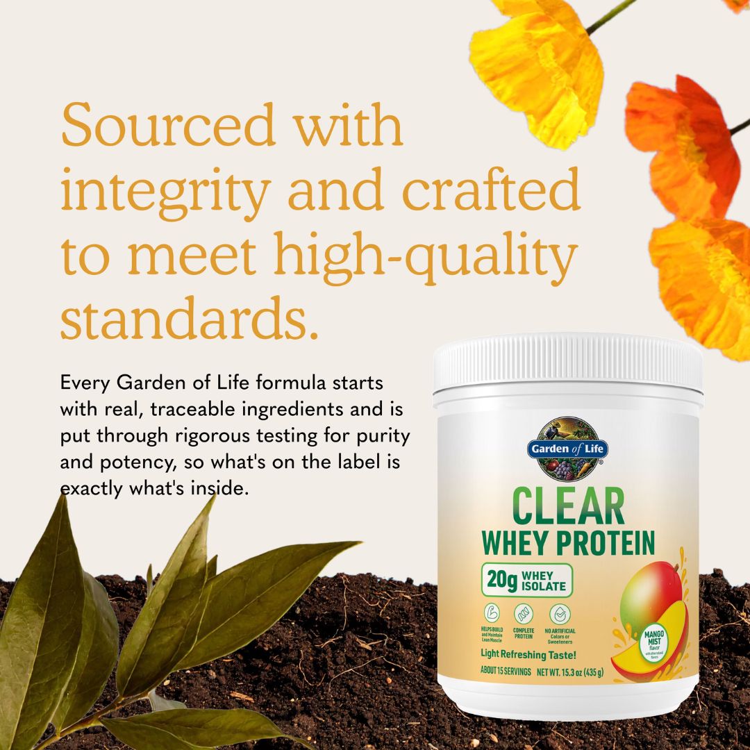Garden of Life Clear Whey Protein – Mango Mist 435 gram