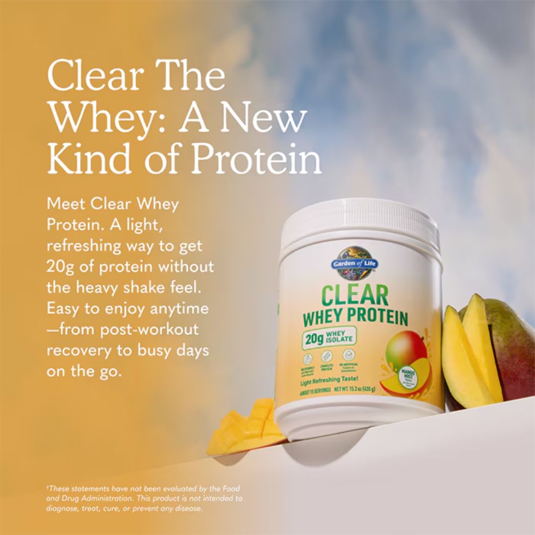Garden of Life Clear Whey Protein – Mango Mist 435 gram
