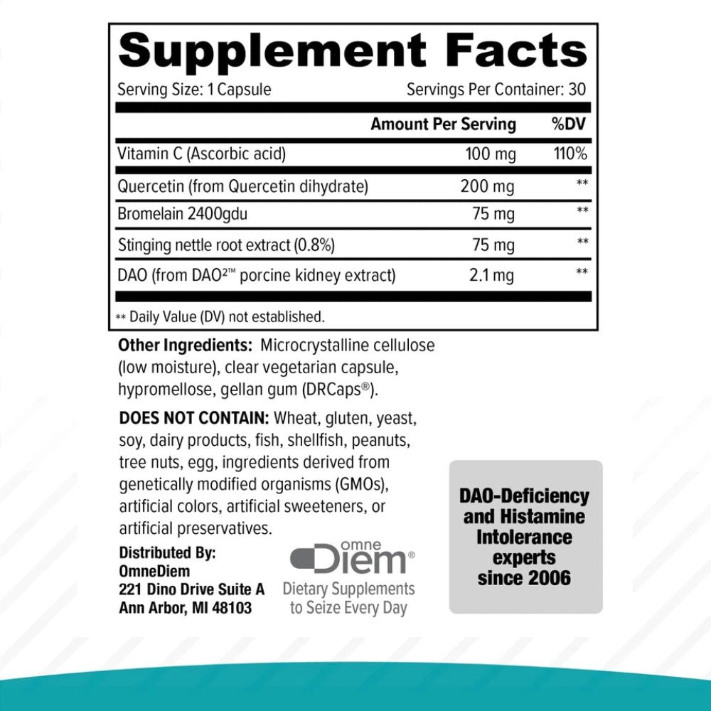 OmneDiem® Histamine Complete 15000 HDU - 30 Capsules