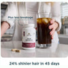 Ancient Nutrition Hair Growth + Hydrolyzed Collagen - 30 Servings - 60 Caps