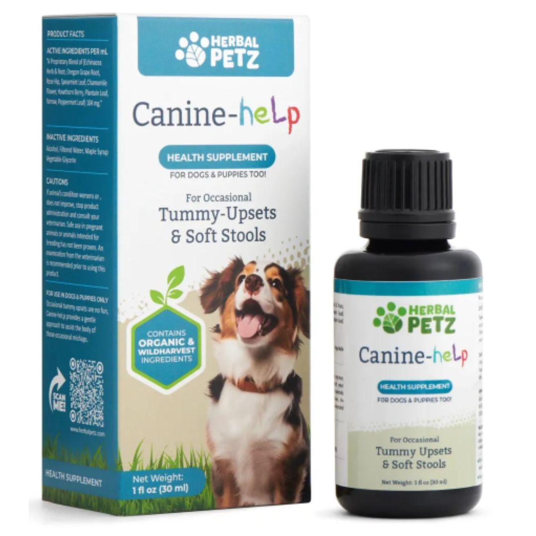 Herbal Petz Canine-heLp – Herbal Digestive Support for Dogs (1 fl oz)
