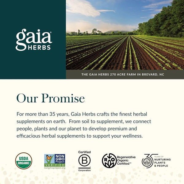 Gaia Herbs Women's Balance – Natural Hormone & Menopause Daytime Support - 60 Caps