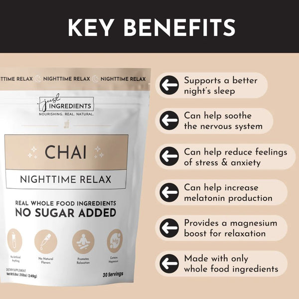 Just Ingredients Chai Nighttime Relax - 8.8 oz