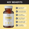 Just Ingredients Omega - 3 DHA + EPA Fish Oil - 60 Capsules