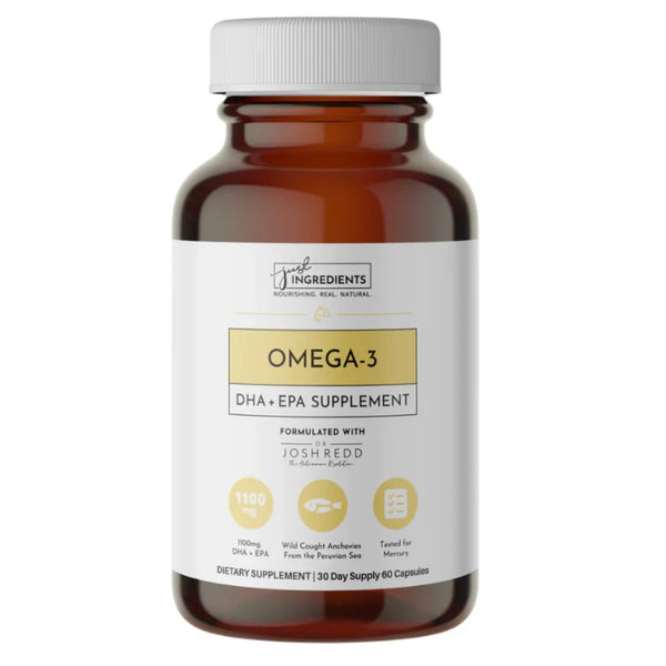 Just Ingredients Omega - 3 DHA + EPA Fish Oil - 60 Capsules