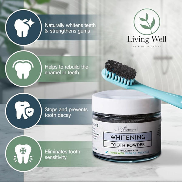 Just Ingredients Whitening & Remineralizing Tooth Powder - Cool Mint