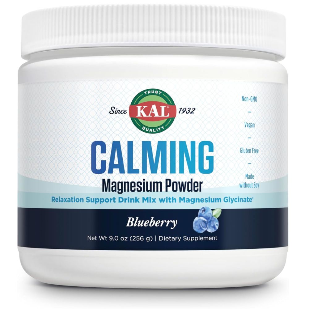 KAL Calming Magnesium Powder - Blueberry 9oz