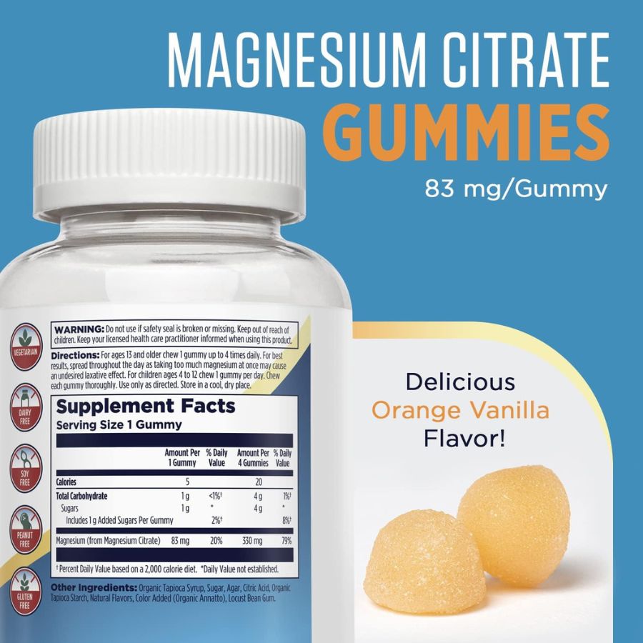 KAL Magnesium Citrate Relaxation Support - 60 Gummies