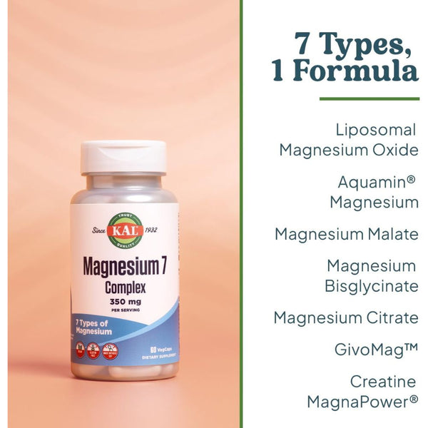 KAL MAGNESIUM 7 Complex 350MG 60 Count