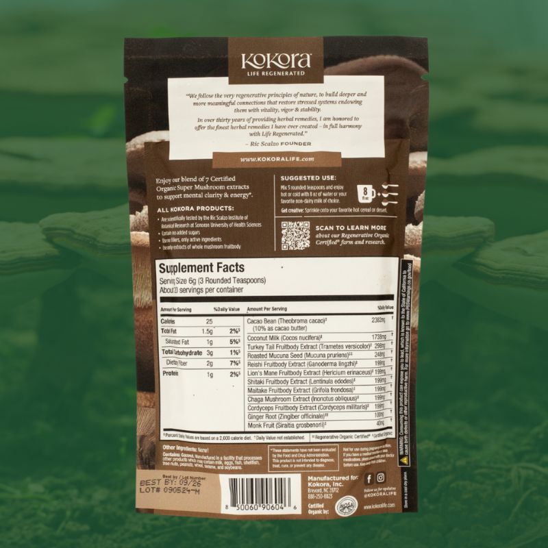 Kokora 7 Mushroom Mocha - Powder - 4.2 oz