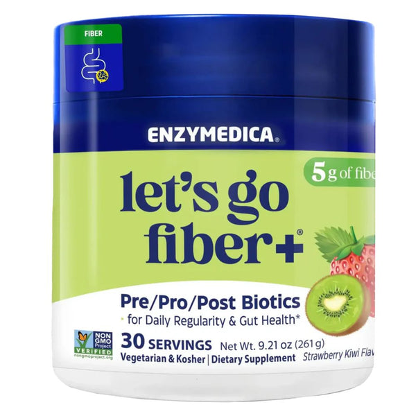 Enzymedica Let’s Go Fiber+ – Strawberry Kiwi (30 Servings)