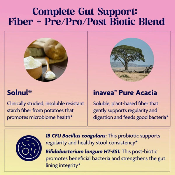 Enzymedica Let’s Go Fiber+ – Tropical (30 Servings)