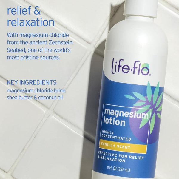 Life-flo Magnesium Lotion – 8 oz. Vanilla Scent