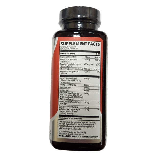 LifeSeasons Nerve Relieve-R Nerve Comfort & Renewal Support  90 VegCaps