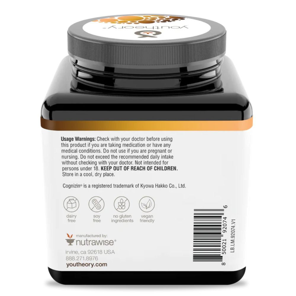 Youtheory Lion's Mane + Cognizin 60 VegCaps