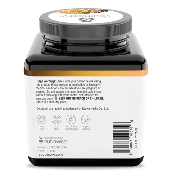 Youtheory Lion's Mane + Cognizin 60 VegCaps