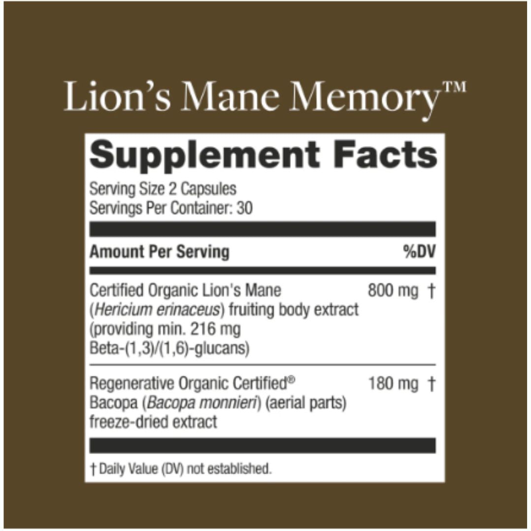 Kokora Lion’s Mane Memory - 800 mg - 60 Caps