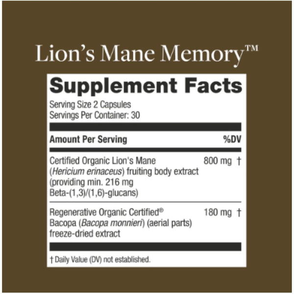 Kokora Lion’s Mane Memory - 800 mg - 60 Caps