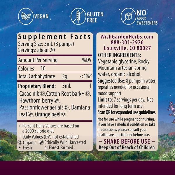 WishGarden Liquid Bliss – Natural Mood Support Tonic - 2 Ounce