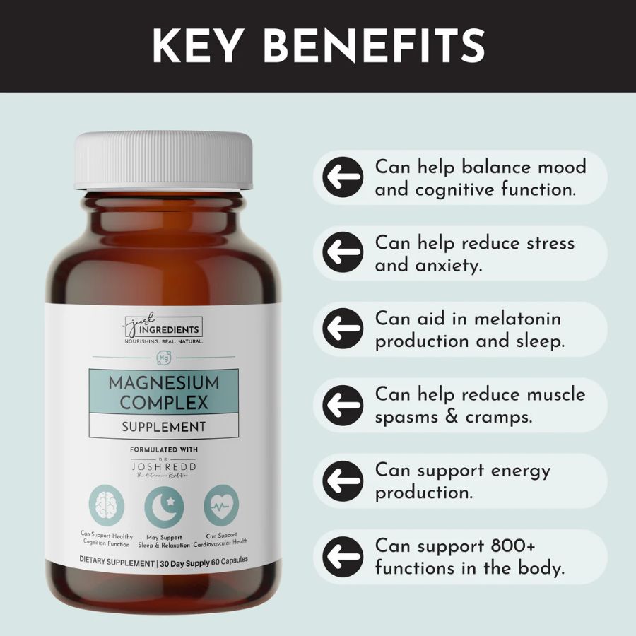 Just Ingredients Magnesium Complex - 60 Capsules