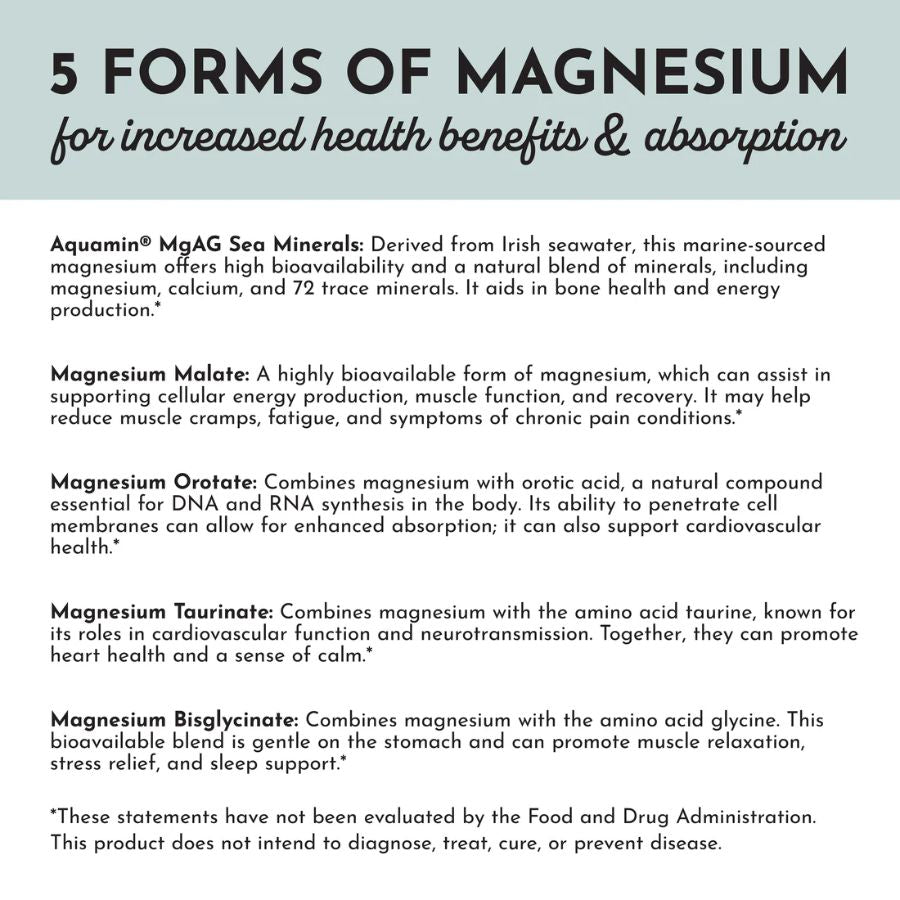 Just Ingredients Magnesium Complex - 60 Capsules