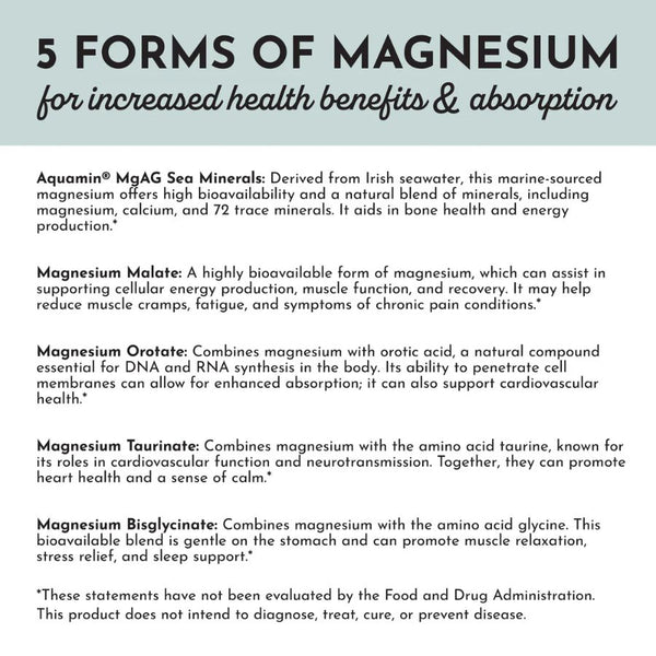 Just Ingredients Magnesium Complex - 60 Capsules