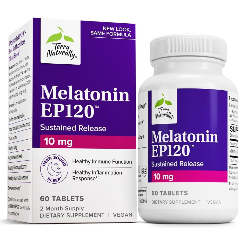 Terry Naturally Melatonin EP120 10mg – 60 Tablets